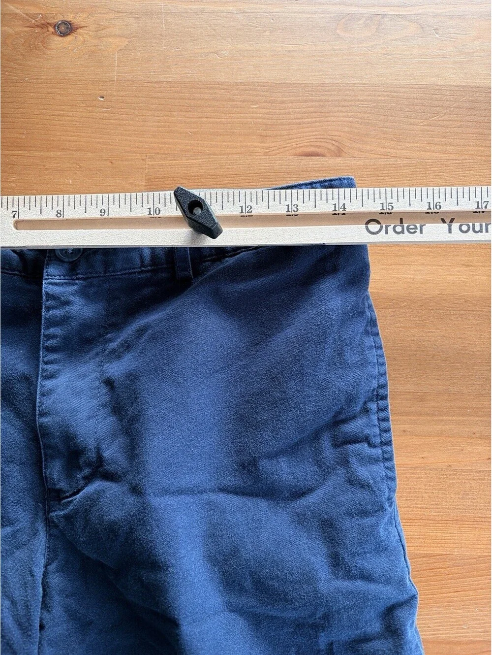 Polo Ralph Lauren Boys Size 18 Chino Shorts Dark Blue Preppy Classic Stretch